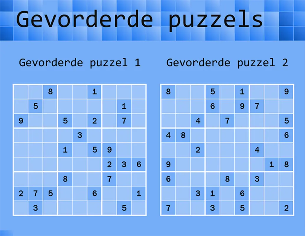 Sudoku game modern color block
