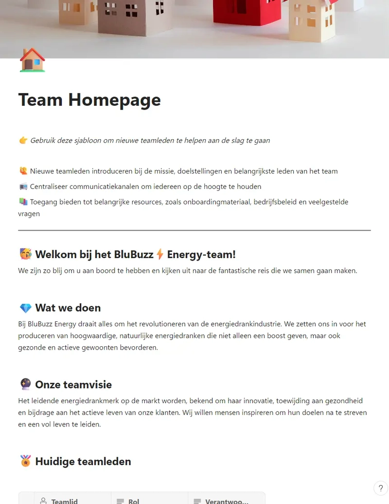 Team Homepage