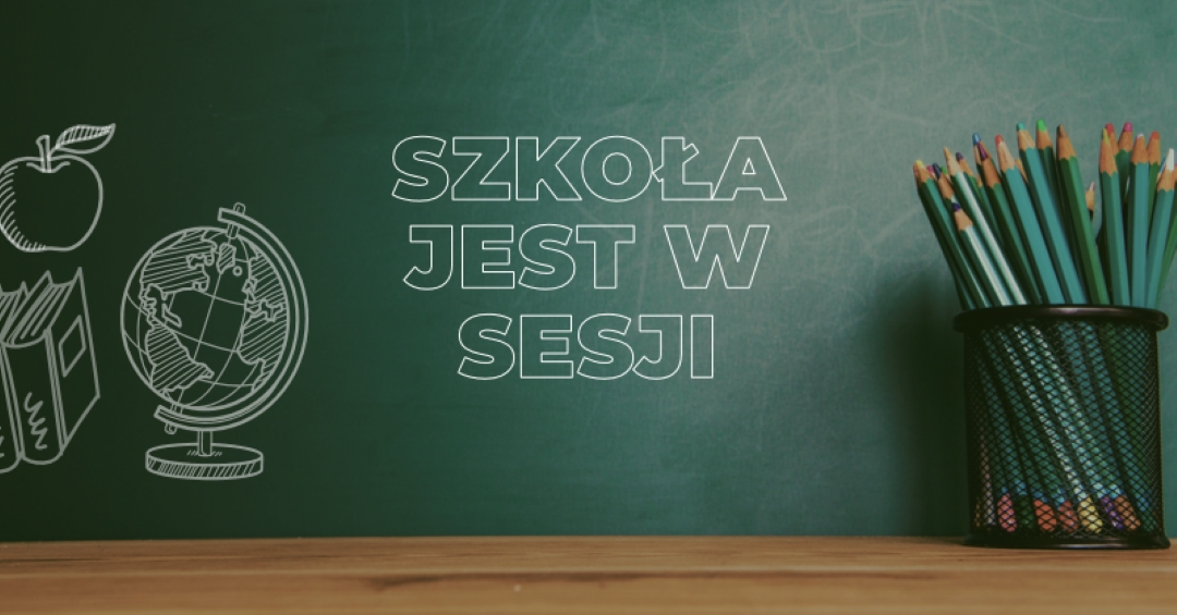 Szkoła jest w sesji green modern-simple