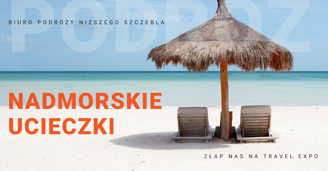 Ucieczka nad morzem blue modern-bold