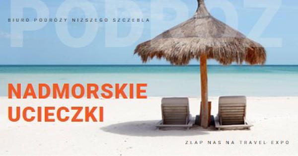 Ucieczka nad morzem blue modern-bold