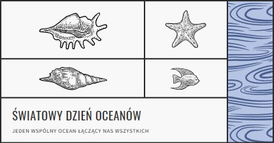 Szczęśliwego Światowego Dnia Oceanów white vintage-retro