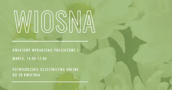 Powiew wiosennego powietrza green modern-simple