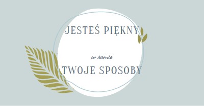 Piękne na wszystkie Twoje sposoby blue organic-simple