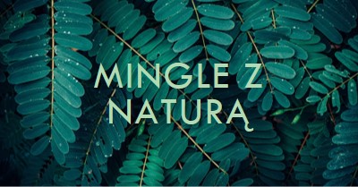 Mingle z naturą green modern-simple