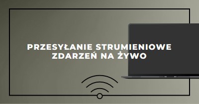 Przesyłanie strumieniowe zdarzeń na żywo gray modern-bold