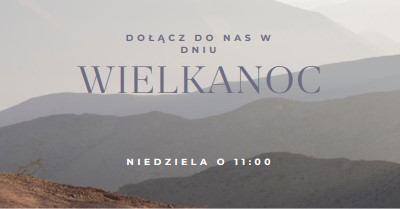 Dołącz do nas w Niedzielę Wielkanocną gray modern-simple