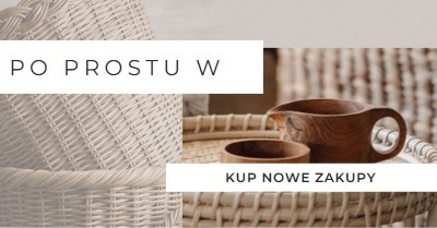 Sklep z wikliną brown organic-simple