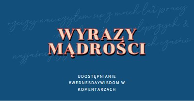 Wyraz dla mądrych blue modern-simple