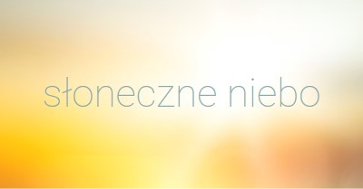 Słoneczne niebo yellow modern-simple