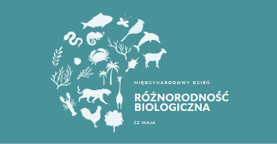 Świętuj Światowy Dzień Różnorodności Biologicznej blue modern-simple