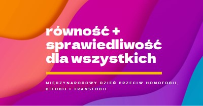 Honor Międzynarodowy Dzień Przeciw Homofobii purple modern-bold