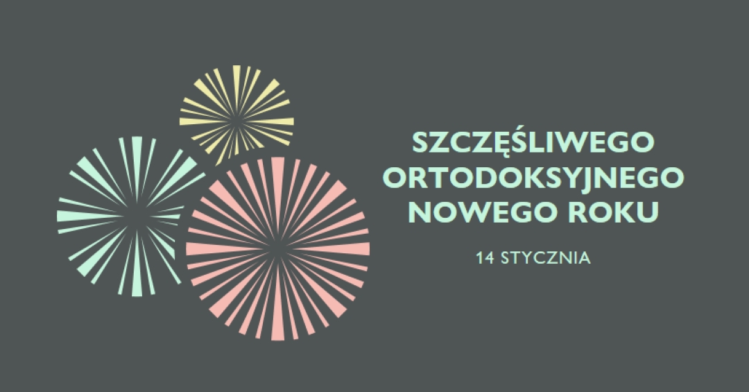 Świętowanie ortodoksyjnego Nowego Roku gray vintage-retro
