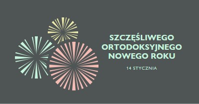 Świętowanie ortodoksyjnego Nowego Roku gray vintage-retro