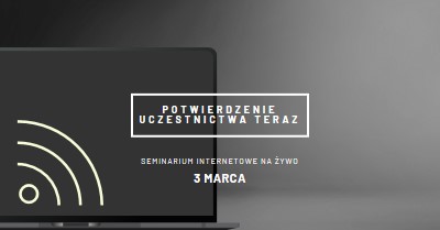 Gwiazda seminarium w sieci Web black modern-simple