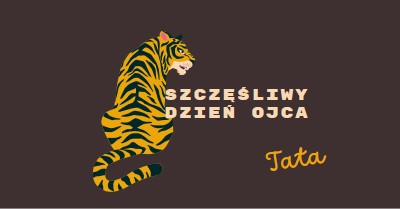 Szczęśliwego Dnia Ojca, Tato brown whimsical-color-block