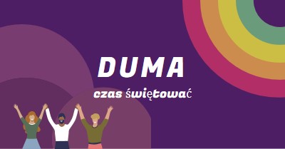 Świętowanie dumy purple modern-bold