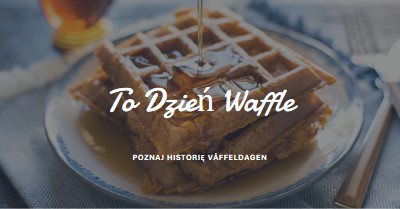 To Dzień Waffle blue modern-simple