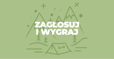 Zagłosuj i wygraj green whimsical-line