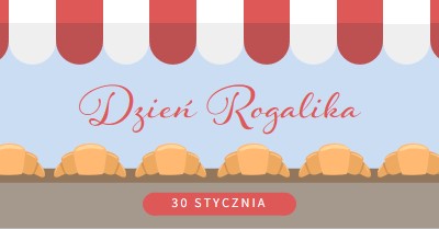 Dzień Rogalika blue whimsical-color-block