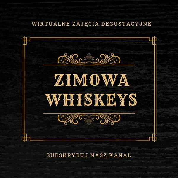 Zimowe whiskeys black vintage-retro