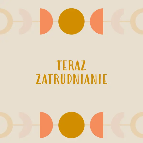 Pastelowe cykle księżyca yellow organic-boho