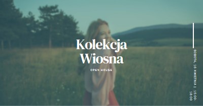 Łąka wiosenna green modern-simple