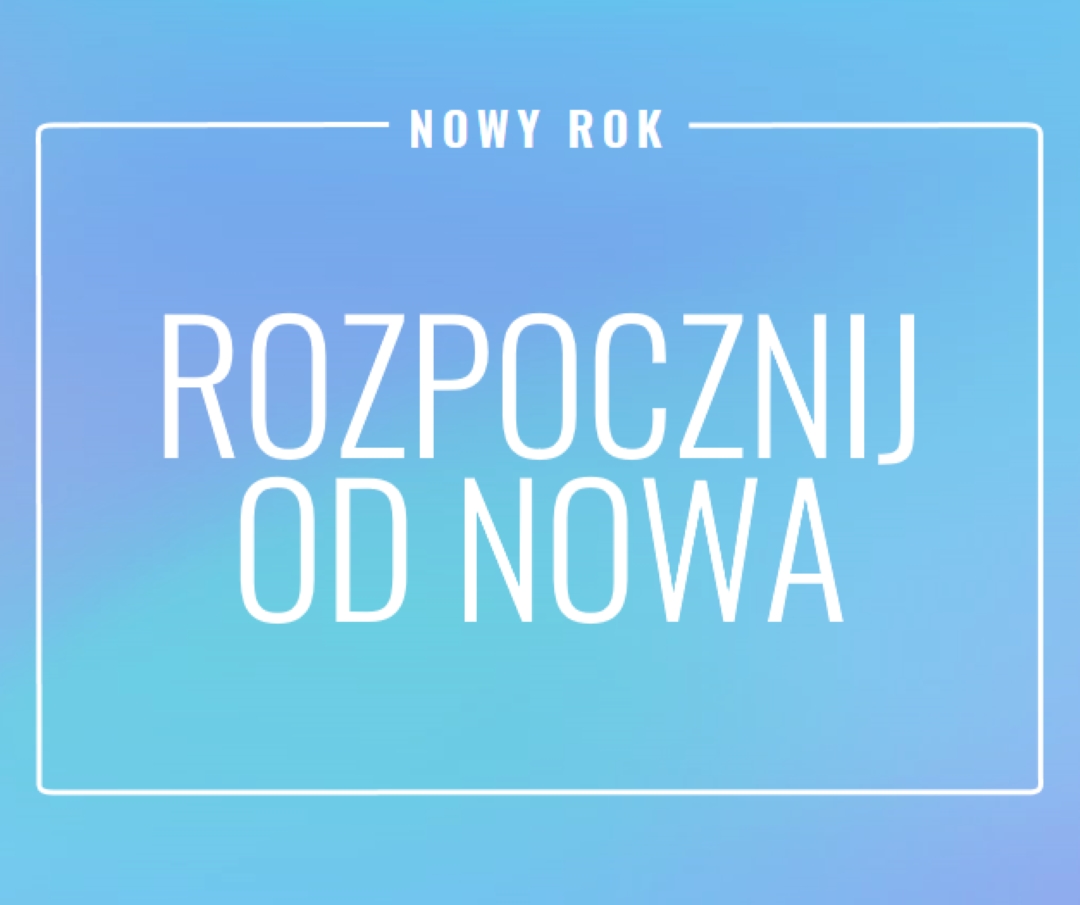 Rozpoczęcie od nowa blue modern-bold