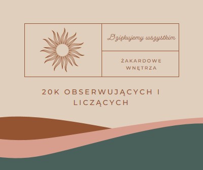 20k obserwujących i liczących pink organic-boho