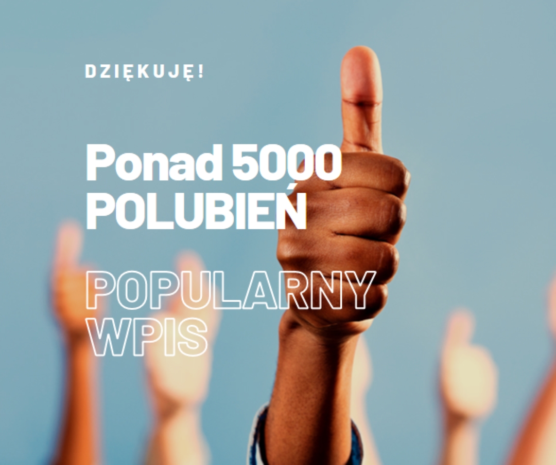 Dwa kciuki w górę blue modern-bold