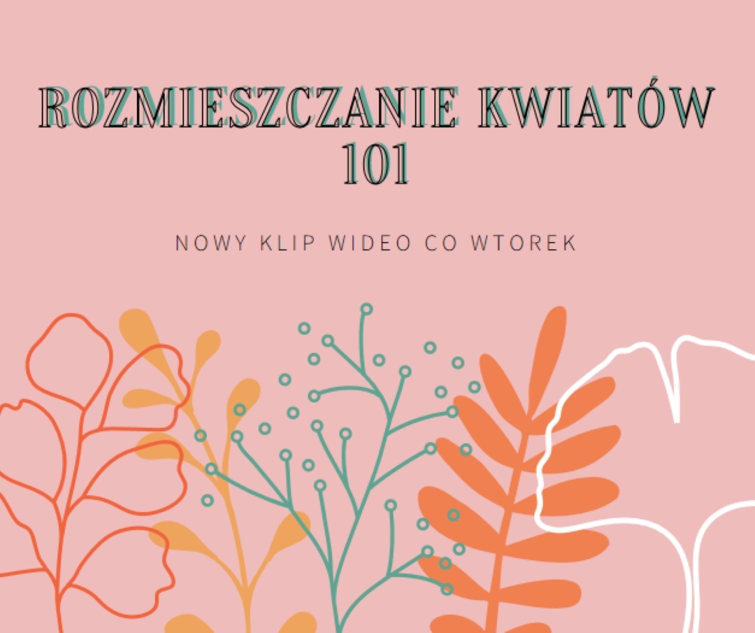 Zalotne kwiaty pink whimsical-line