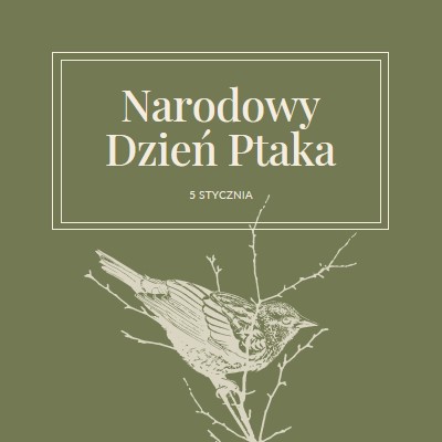 Pierzaste przyjaciół green vintage-botanical