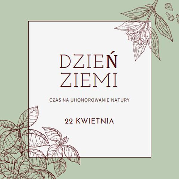 Masz na myśli świat dla mnie green vintage-botanical