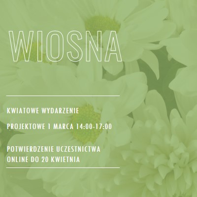 Powiew wiosennego powietrza green modern-simple