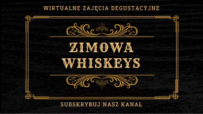 Zimowe whiskeys black vintage-retro