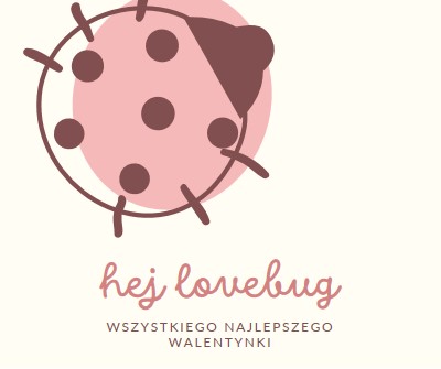 Hej, lovebug white whimsical-line