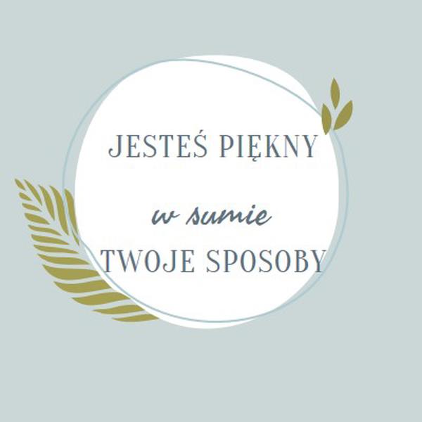 Piękne na wszystkie Twoje sposoby blue organic-simple