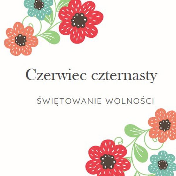 Czerwiec w rozkwicie white organic-boho