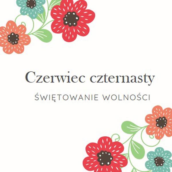 Czerwiec w rozkwicie white organic-boho