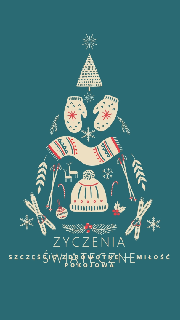 Wszystko, co chcę na Boże Narodzenie green modern-simple