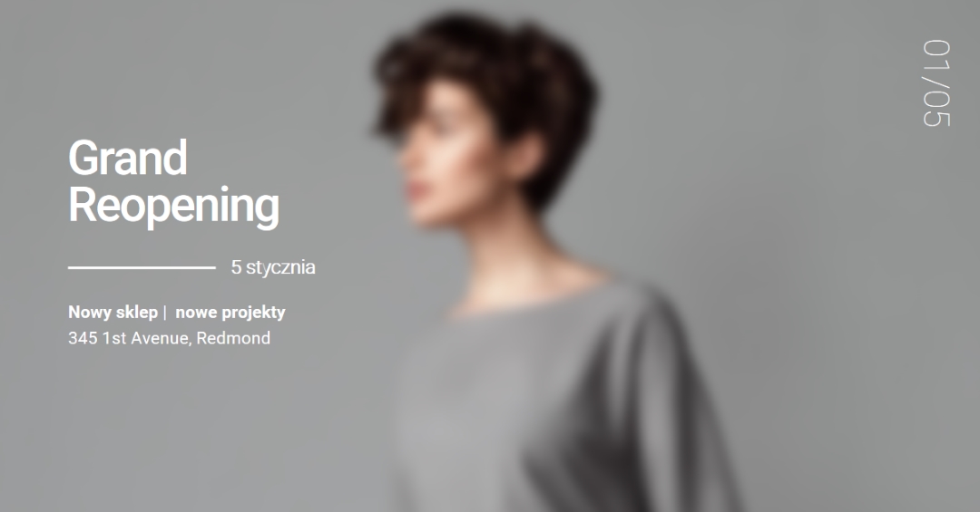 Platynowy pas startowy gray modern-simple