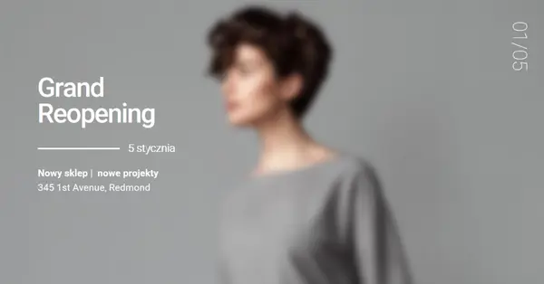 Platynowy pas startowy gray modern-simple