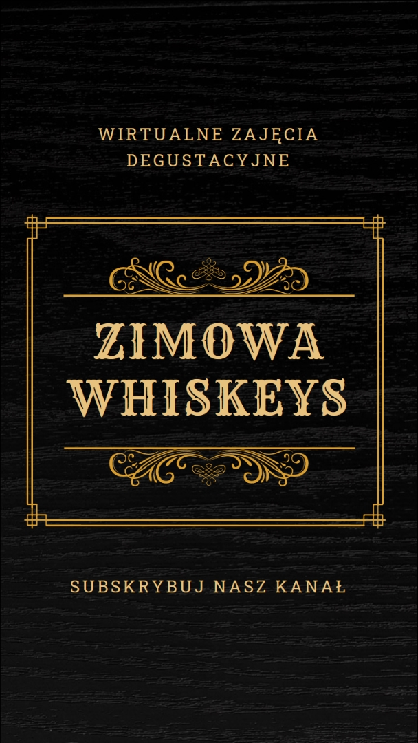 Zimowe whiskeys black vintage-retro