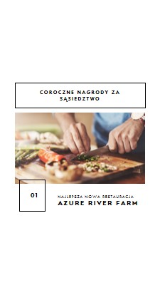 Coroczne nagrody za sąsiedztwo white modern-simple