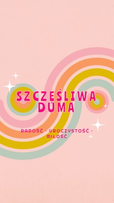 Radość, świętowanie, miłość pink vintage-retro