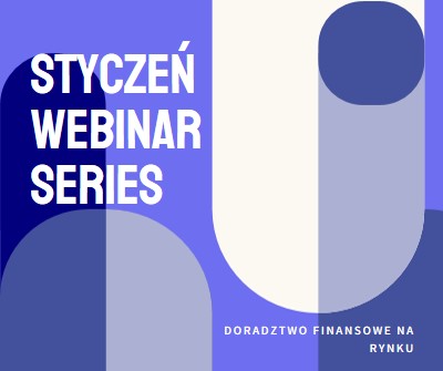 Styczniowe seminarium internetowe blue modern-bold