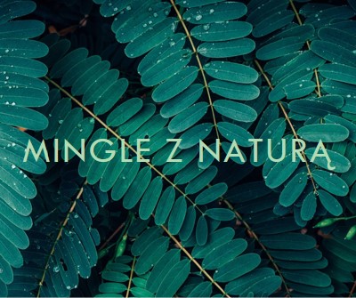 Mingle z naturą green modern-simple