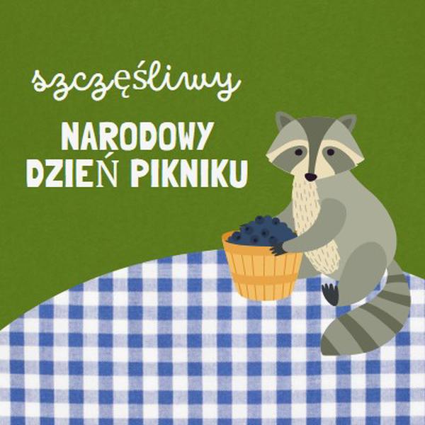 Szczęśliwego Narodowego Dnia Pikniku green whimsical-color-block