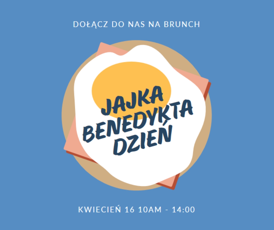 Jajka Benedykta Dzień blue whimsical-color-block