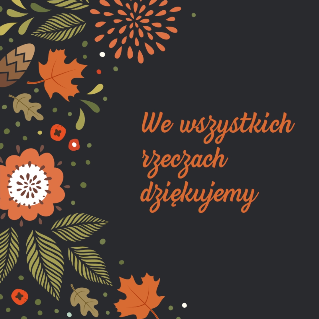 Dziękujemy black vintage-botanical